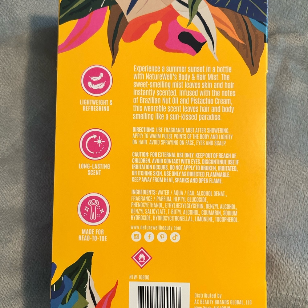 NatureWell Lightweight & Refreshing Body & Hair Mist, 2pk - Picture 2 of 2